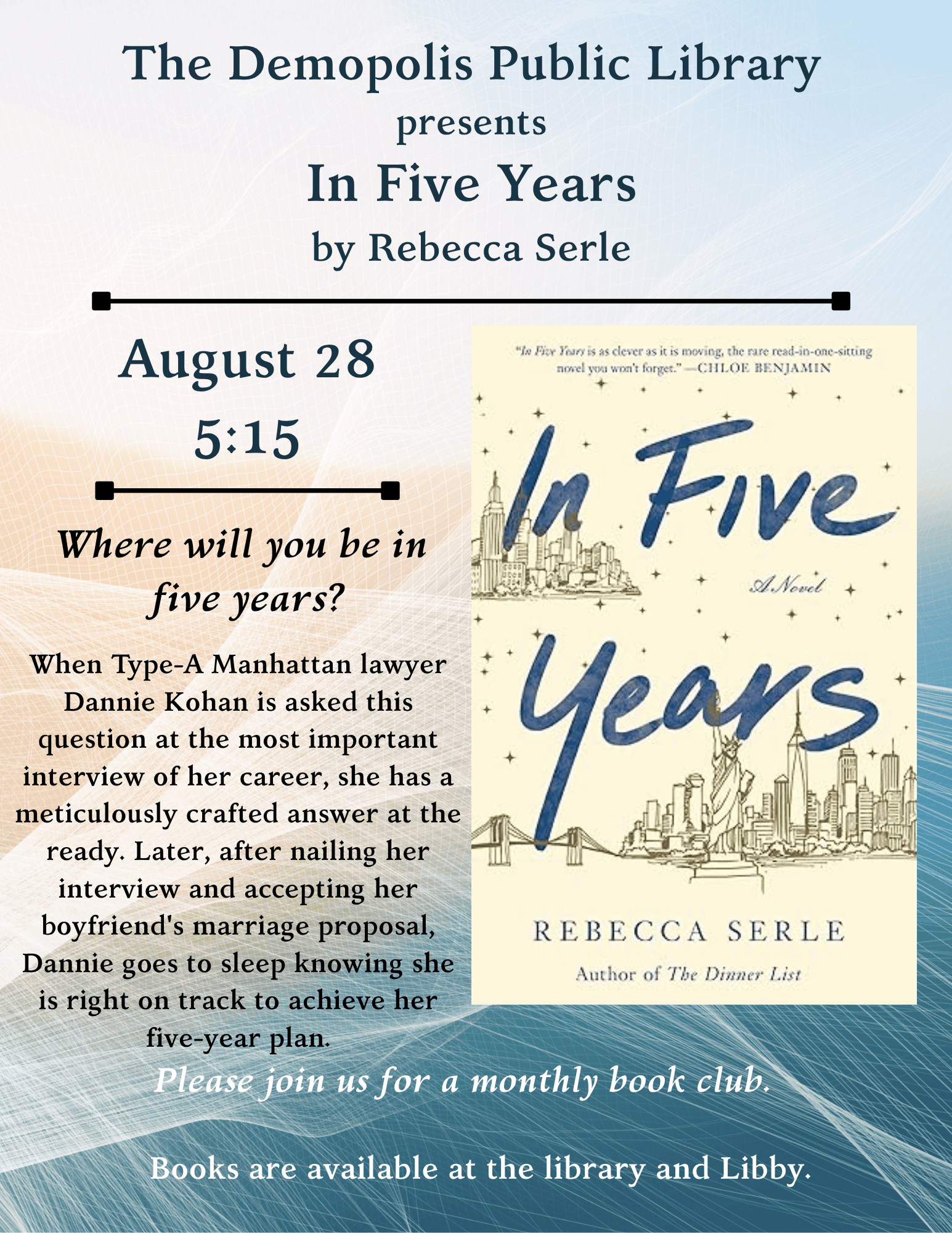 in five years flyer